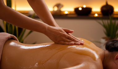 Hot oil massage image